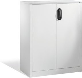 C+P Akten-Sideboard Acurado mit Drehtüren, 3 Ordnerhöhen, Farbe Lichtgrau, H: 120 cm, B: 93 cm, T: 40 cm - Bild 1