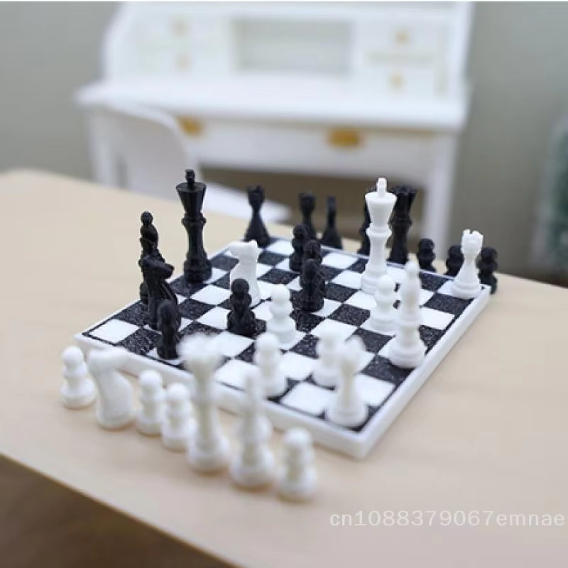 ZYAS Internationales Schachspiel, Miniatur-Schachbrett, 1-teiliges Set - Bild 2