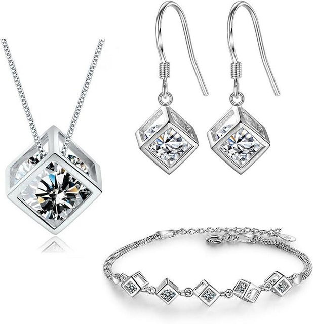 YIRAN Jewelry Schmuck-Set, Silber, Damen - Bild 1