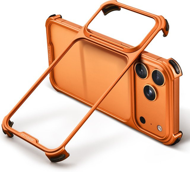 Oatsbasf Slim Handyhülle für iPhone 17 Pro und iPhone 17 Pro Max in Orange, stoßfeste Schutzhülle mit Originalgefühl - Bild 1