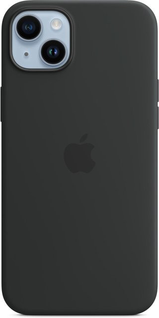 Apple iPhone 14 Plus Silikon Case mit MagSafe in Mitternacht Schwarz - Bild 1