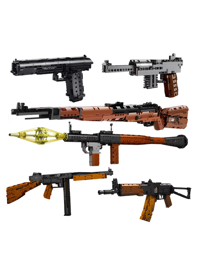 wishiot MOC Militär MP5 Simulationswaffen-Modell, Bausteine, ab 8 Jahren - Bild 3
