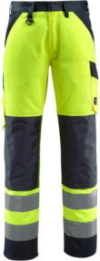 Mascot Maitland Arbeitshose EN ISO 20471 Class 2 in Hi-Vis Gelb/Schwarzblau - Bild 1