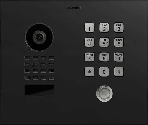 DoorBird D1101KH Classic UP Türsprechanlage mit Video-Intercom, Bluetooth, WLAN und LAN in Graphitschwarz (seidenmatt) - Bild 1