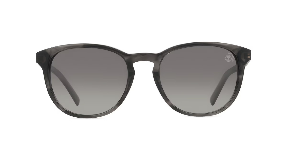 Timberland TB9319 Sonnenbrille, Vollrand, Rund, Acetat, Unisex, Grau - Bild 1