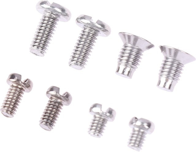 10er Set Nadelklemmen mit Schrauben und Daumenschrauben für Industrie-Nähmaschinen in Silber - Bild 1