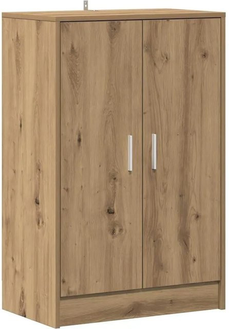 vidaXL Schuhschrank Artisan-Eiche in Braun aus Holzwerkstoff, B/T/H: 60 x 35 x 92 cm - Bild 1