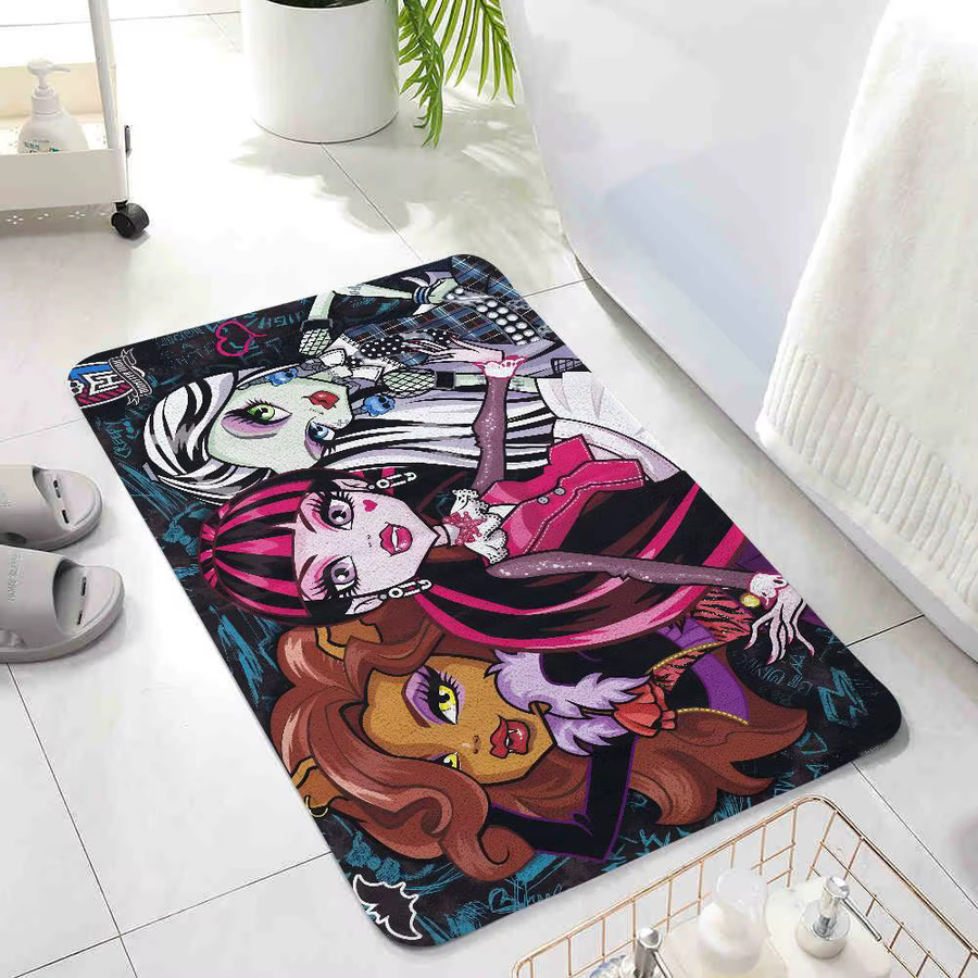 Rutschfeste Anime-E-Monster Fußmatte von Bilibili in Multicolour, Rechteckig, Breite: 60 cm, Tiefe: 40 cm - Bild 4