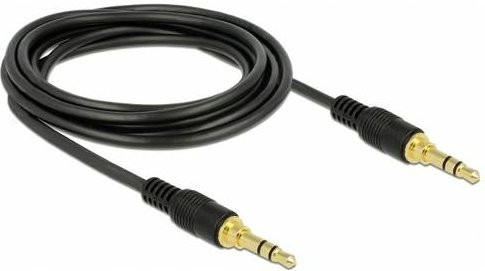 Delock 85551 Audio Verbindungskabel mit 3,5 mm Klinkensteckern, 3 m, Schwarz - Bild 1