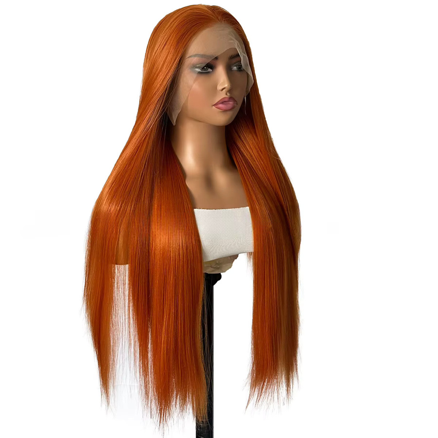 Ashely wigs Lace Front Perücke, synthetisch, Ingwer Orange, hitzebeständig - Bild 2