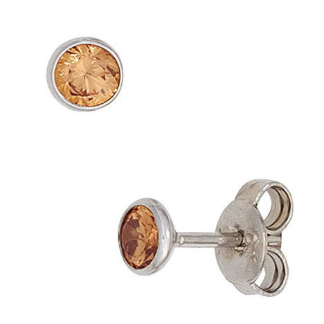 Colfem Ohrstecker 925 Silber, Zirkonia, Unisex - Bild 1