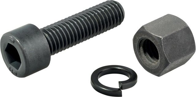 Halder Schraube Mutter und Federring Set für Ø 60 mm Tempergussgehäuse in Grau - Bild 1