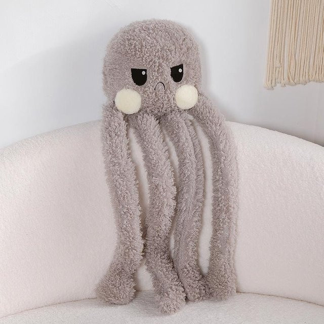 Kidsly Oktopus Puppe, Plüschtier, Grau, ab 3 Jahre - Bild 1