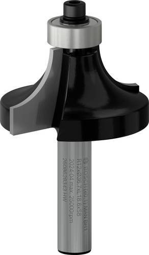 Bosch Abrundfräser Standard für Holz mit 12 mm Radius, Schaftdurchmesser: 8 mm, Gesamtlänge: 60 mm, Schneidlänge: 19 mm - Bild 1