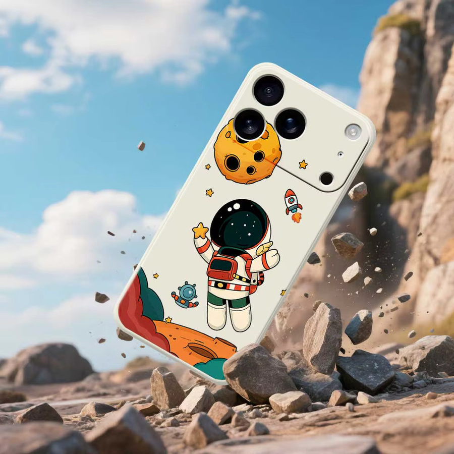 Astronaut Handyhülle aus TPU für Apple iPhone Modelle in Multicolour - Bild 2