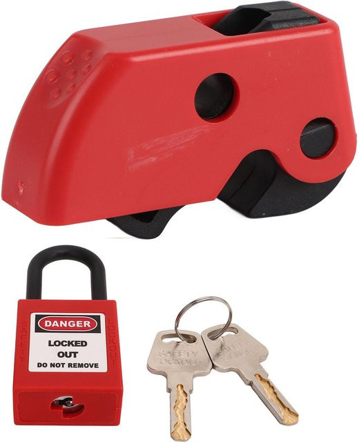 Meterk Sicherungsautomaten-Lockout-Set in Rot aus Messing - Bild 1