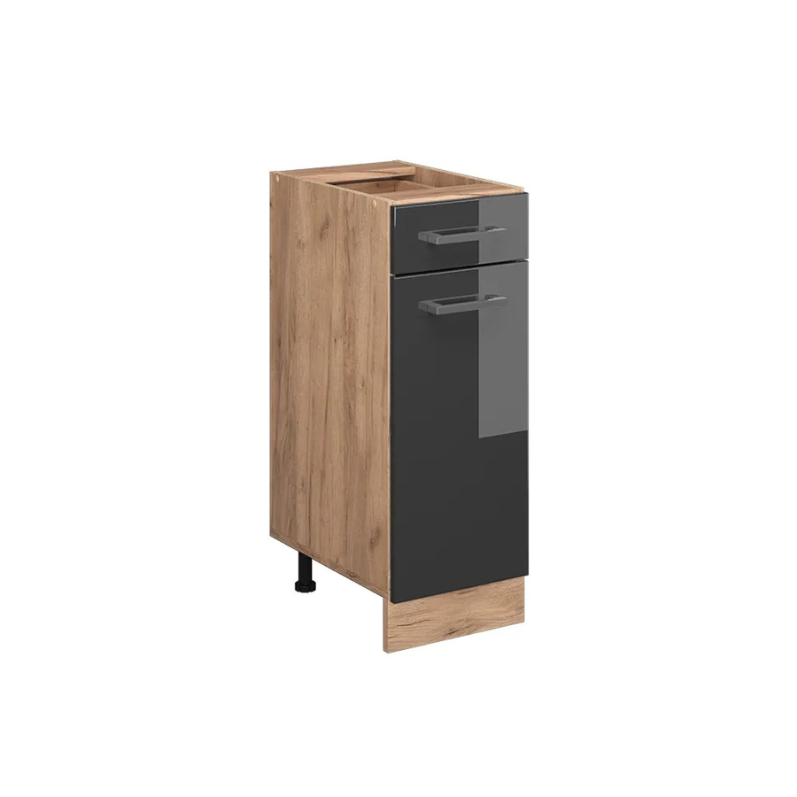 Vicco Küchenunterschrank R-Line in Anthrazit und Eiche mit Tür und Schublade, Breite: 30 cm - Bild 3