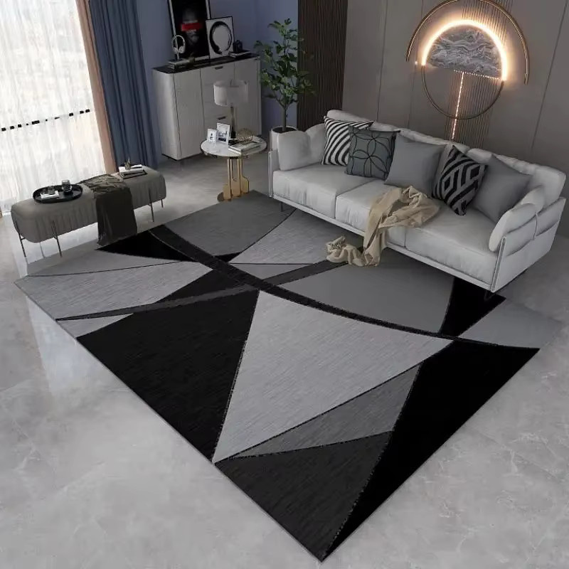 VIKAMA Luxus-Teppich mit geometrischem Muster, modern und schmutzabweisend, B/T: 120 x 80 cm - Bild 3