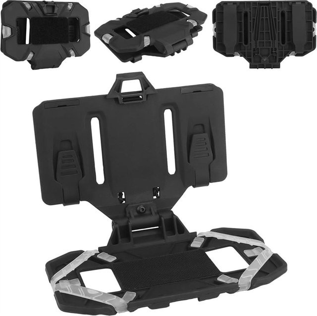 SURTOP Faltbarer MOLLE Plattenträger Telefonhalter für Westen, Navigation Telefonträger für Bildschirme von 4,7 bis 6,7 Zoll, Schwarz - Bild 1