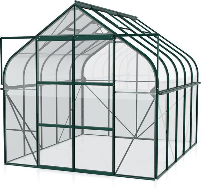 Vitavia Gewächshaus Diana 8300 in Smaragdgrün mit 8,3 m² Fläche und 3 mm ESG-Glas - Bild 1