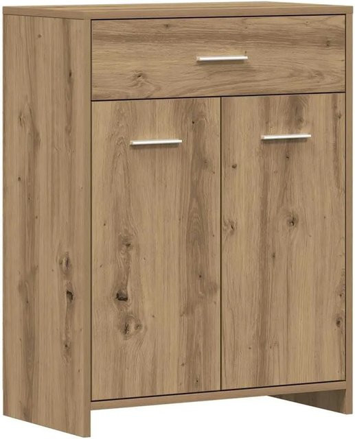 vidaXL Badschrank Artisan-Eiche in Braun mit Türen und Schubladen, B/T/H: 60 x 33 x 80 cm - Bild 1