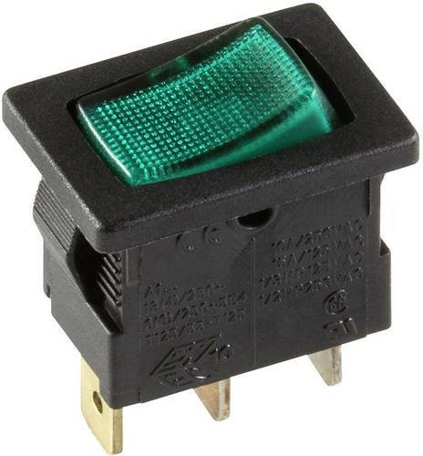 InterBär Wippschalter 3631-850.22 Schwarz 250 V/AC 10A 1 x Aus/Ein rastend - Bild 1
