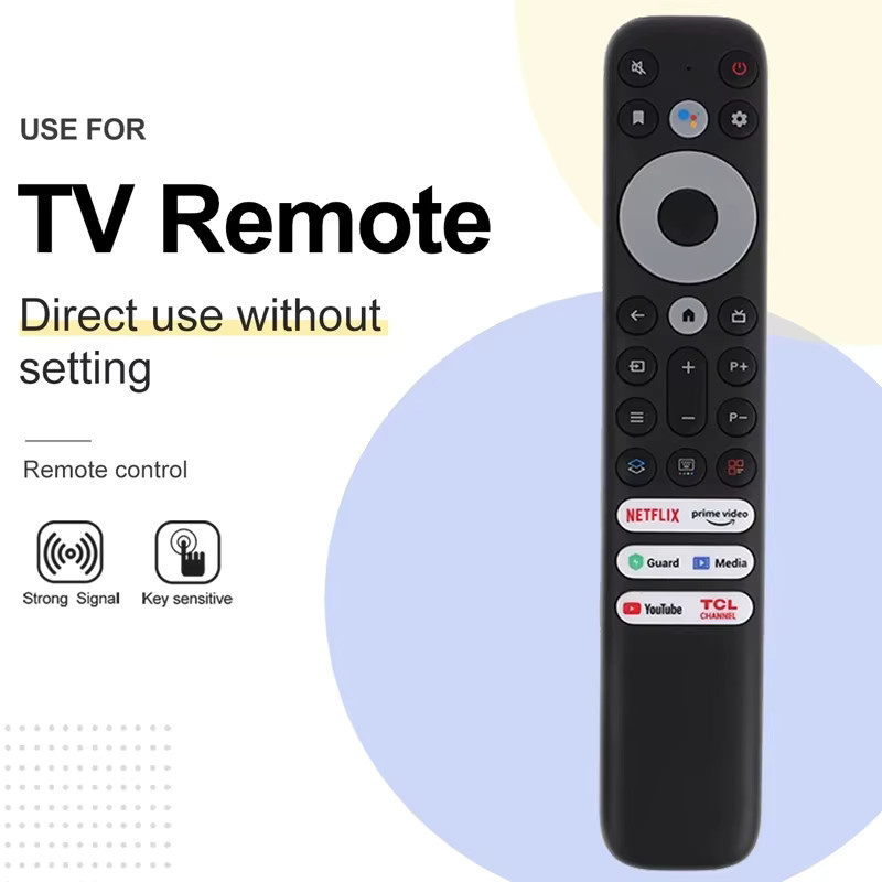TCL Universal Smart TV Fernbedienung RC902V FMR4 Ersatzmodell in Schwarz (Infrarot, ohne Sprachsteuerung) - Bild 2
