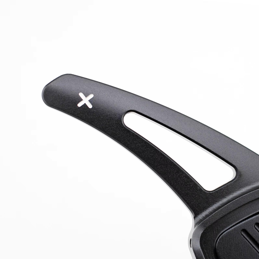 Aluminium Lenkrad Paddle Shifter Verlängerung für Audi A3 A4 B9 A5 Q2 Q3 Q5 Q7 Q8 in Schwarz - Bild 2