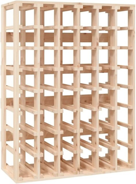 vidaXL Weinregal aus Massivholz Kiefer in Braun, B/T/H: 70 x 33 x 94 cm - Bild 1