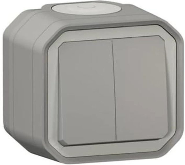 Legrand Plexo New Aufputz-Ausschalter in Grau - Bild 1