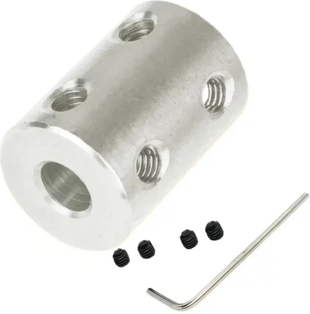 Starre Wellenkupplung aus Stahl in Silber für CNC-Motoren und Getriebeanschlüsse - Bild 1