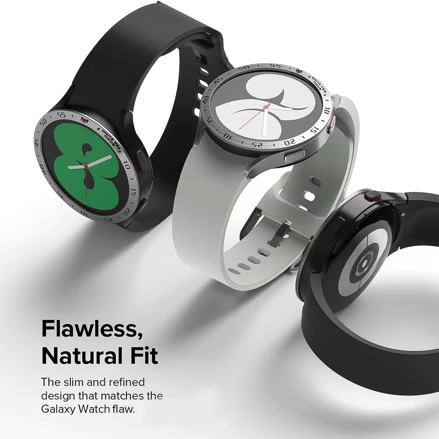 CAOWTAN Lünettenring Edelstahl, Silber, Samsung Galaxy Watch Ultra - Bild 1