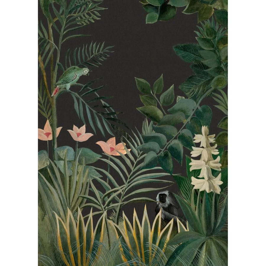Art for the Home Fototapete Into the bush in Grün und Multicolour, botanisches Vlies-Design, Breite: 280 cm, Höhe: 200 cm - Bild 2