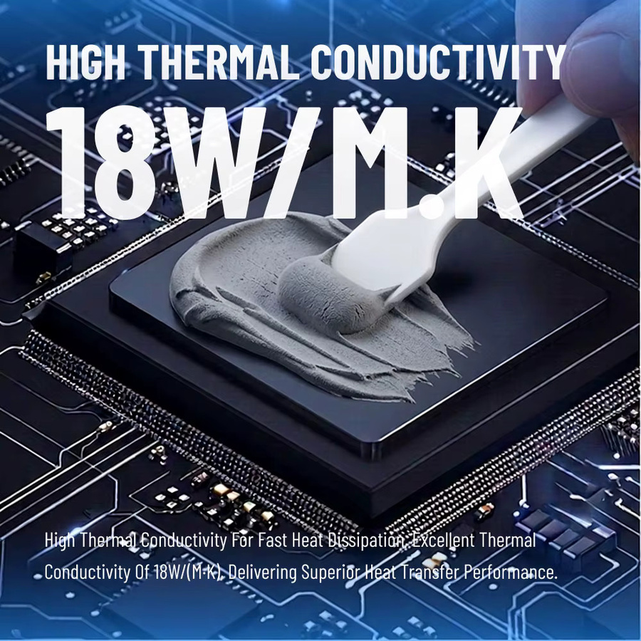 FEHONDA LTP81 Wärmeleitpaste 18 W/m.K Hochwärmeleitendes Gel für CPU und GPU zur Wärmeableitung für PS4 und PS5, 50 g - Bild 2