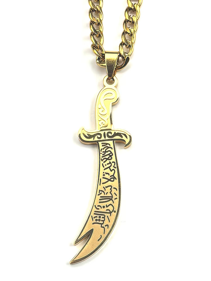 AFAWA Halskette Edelstahl, Gold, Unisex - Bild 2