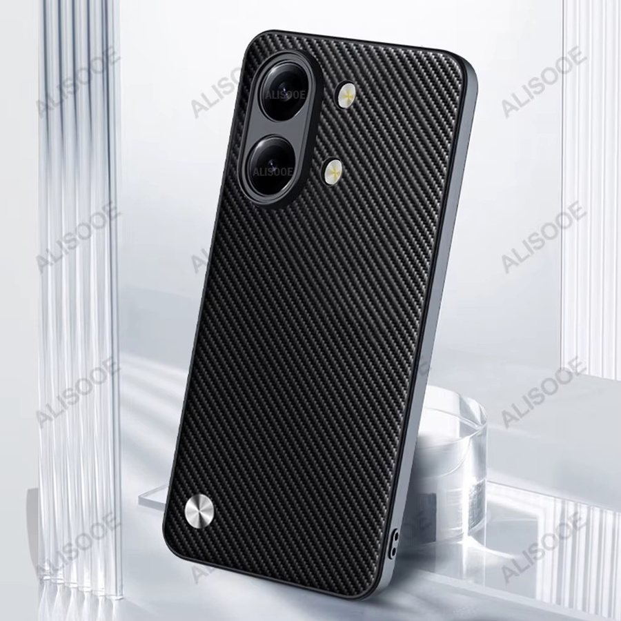 Stoßfeste Schutzhülle für Xiaomi POCO X8 Pro Max und POCO X8 Pro mit luxuriöser Faserstruktur aus PU-Leder und Kunststoff in Schwarz oder Blau - Bild 3