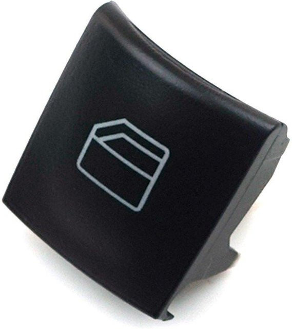 BROSS Einzelner Fensterheberschalter Reparatur-Knopfkappe für Mercedes W169 W245 X164 W164 W251 in Schwarz - Bild 1