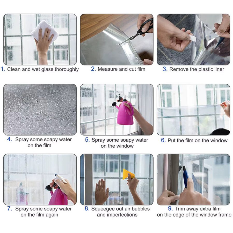 Findohope Smart Privacy Film Einwegspiegel mit UV-Block und IR-Unterdrückung für Home Office und Wohnzimmer, Maße: Breite: 30,48 cm, Höhe: 99,06 cm - Bild 3