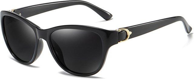 Techsuit A572 Sonnenbrille, Damen, Vollrand, Square, Schwarz Grau, polarisiert - Bild 1