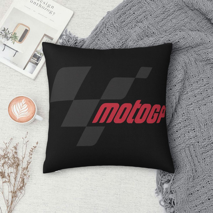 Moto GP Logo quadratische Kissenhülle aus Peach Skin, Kissenbezug für Zuhause und Auto, B/T/H: 18 x 18 x 18 cm - Bild 5