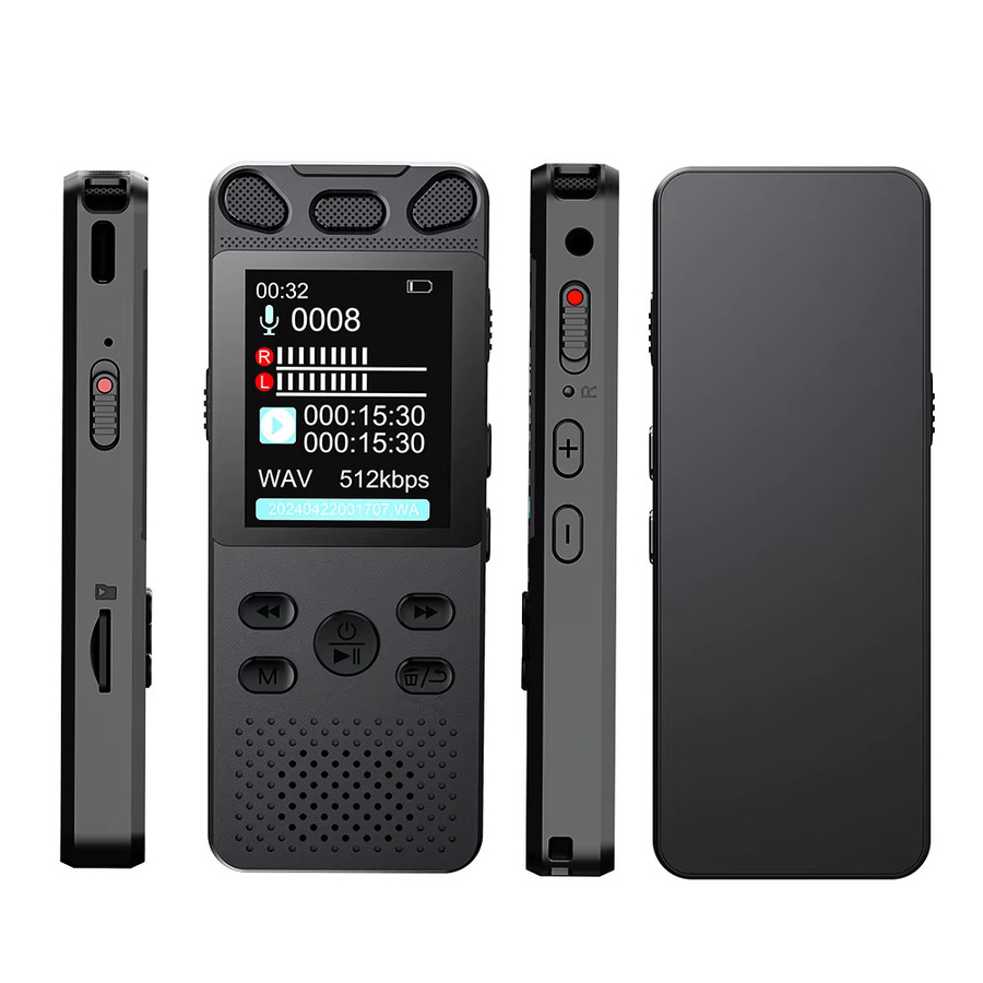 Vandlion V71 Sprachaktivierter digitaler Audio-Voice-Recorder mit Rauschunterdrückung und One-Key-Bedienung in Schwarz - Bild 4