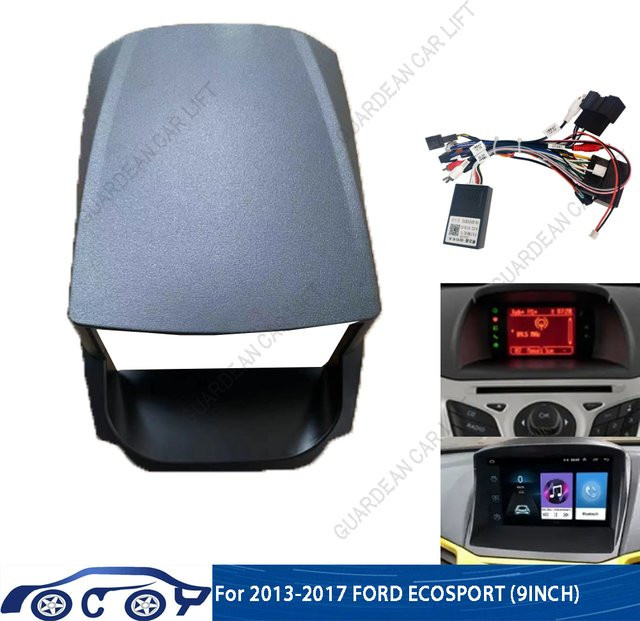 Android GPS MP5 Stereo Player mit 9 Zoll Display für Ford Ecosport 2013-2017, 2 Din Dash Rahmen Panel in Schwarz - Bild 1