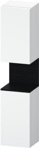 Duravit Hochschrank Qatego in Weiß, Wandmontage mit Glastüren und Regalfächern, B/T/H: 40 x 36 x 176 cm - Bild 1