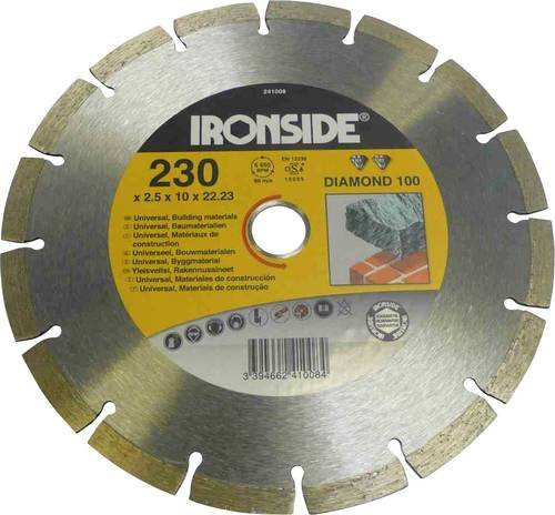 IRONSIDE Diamantscheibe für Stein und Beton, Farbe: Silber, Durchmesser: 230 mm - Bild 1
