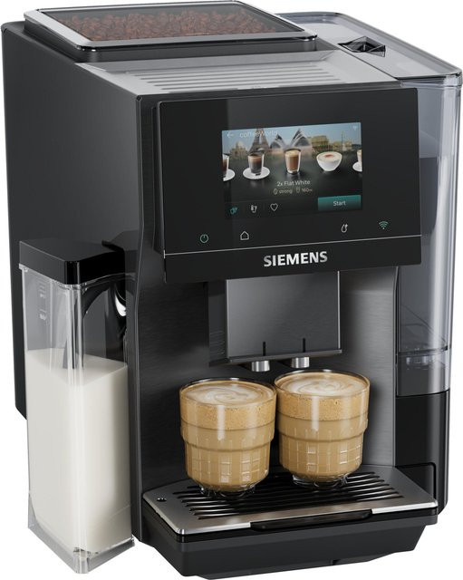Siemens EQ700 TQ727EF5 Kaffeevollautomat in Dark Inox mit Touch-Display und App-Steuerung - Bild 1