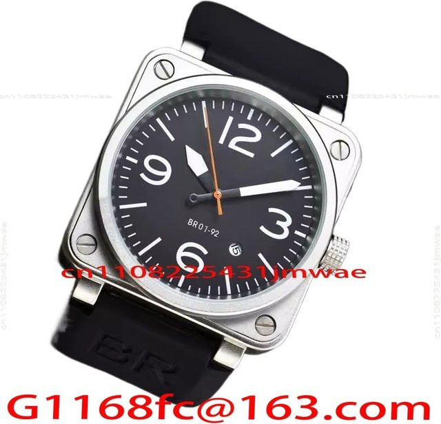 MLHJ Armbanduhr Edelstahl, Automatik, eckig, Schwarz, Datum - Bild 1