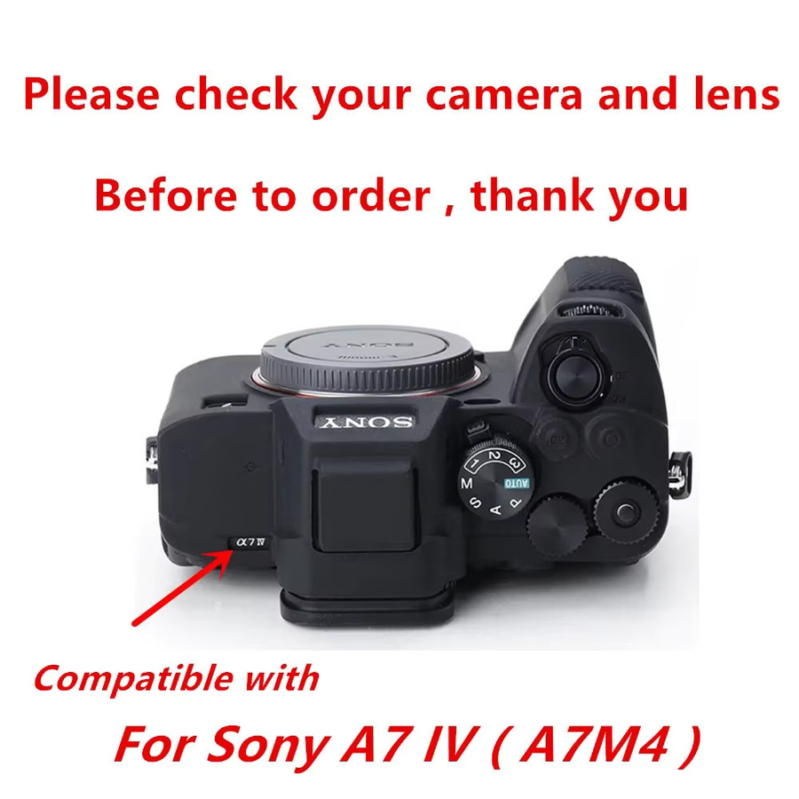 Sony Silikon Schutzhülle für die spiegellose Kamera A7 IV und ILCE-7M4 in Schwarz und Gelb - Bild 1
