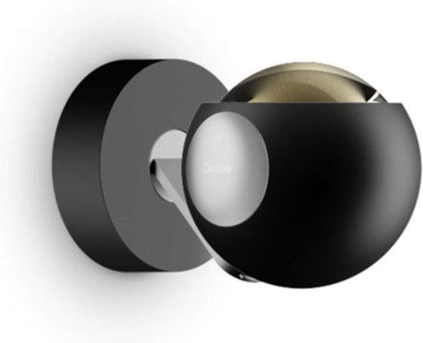 Occhio io 3d pico up C LED-Wand- und Deckenleuchte in Schwarz matt und Chrom matt mit warmweißem Licht (2700K) - Bild 1