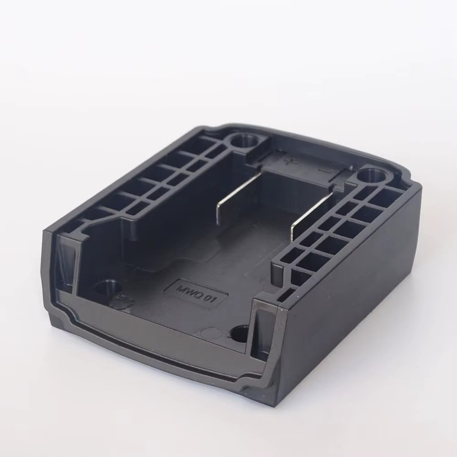 DIY Adapter Konverter Basis Ladekopf Schale für Makita, Dewalt, Worx und Milwaukee 18V Lithium Akku, Farbe: Schwarz - Bild 2