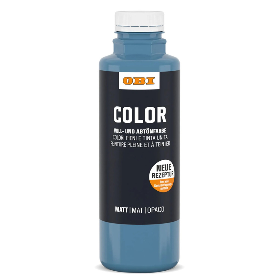 OBI Color Voll- und Abtönfarbe Dispersion wasserbasiert Blau 500 ml - Bild 2